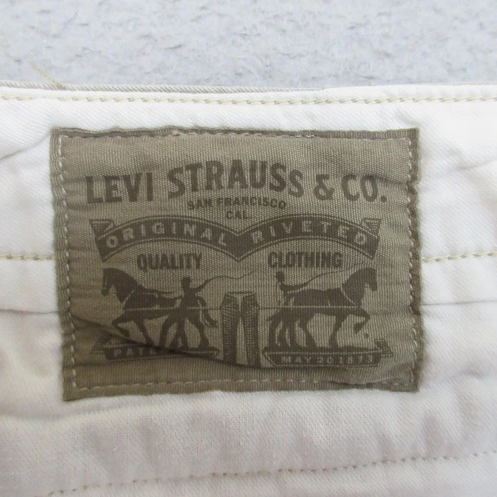 Levis Cargo Shorts Mens 34x11‎ Beige 100% Cotton Canvas Utility Hiking Outdoor